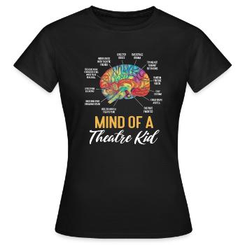 Schauspielerin Drama Broadway Musical Theater - Frauen T-Shirt - Schwarz - Vorne - AI Model Female 172 dark (172cm)