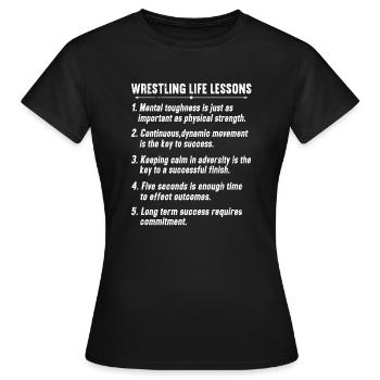Lutte Lutte Lutteur Lutteur Cadeau de lutteur - T-shirt Femme - noir - Devant - AI Model Female 172 dark (172cm)