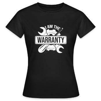 Humorvoller Garantie-Reparatur-Auto-Getriebe-Techniker - Frauen T-Shirt - Schwarz - Vorne - AI Model Female 172 dark (172cm)