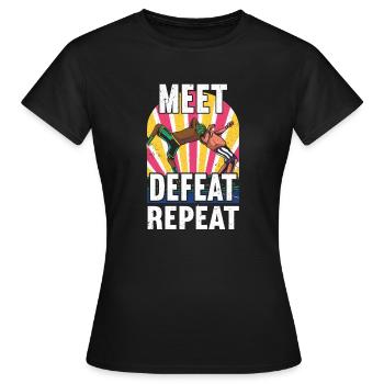 Lutte Lutte Lutteur Lutteur Cadeau de lutteur - T-shirt Femme - noir - Devant - AI Model Female 172 dark (172cm)