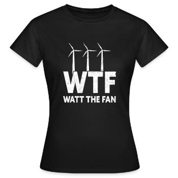 Technicien d’éolienne énergie éolienne de parc éolien - T-shirt Femme - noir - Devant - AI Model Female 172 dark (172cm)