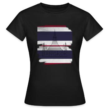 Bangkok - Frauen T-Shirt - Schwarz - Vorne - AI Model Female 172 dark (172cm)