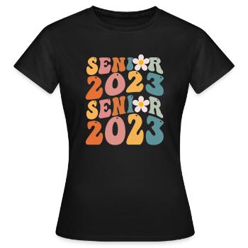 Senioren 2023 - Frauen T-Shirt - Schwarz - Vorne - AI Model Female 172 dark (172cm)