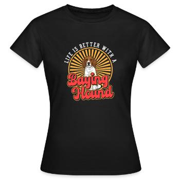 Arboriculture Walker Coonhound - T-shirt Femme - noir - Devant - AI Model Female 172 dark (172cm)