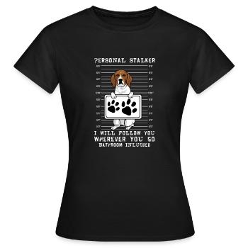 Arboriculture Walker Coonhound - T-shirt Femme - noir - Devant - AI Model Female 172 dark (172cm)