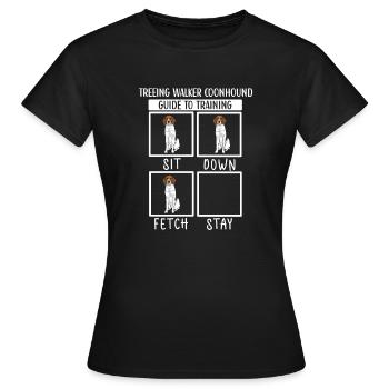 Arboriculture Walker Coonhound - T-shirt Femme - noir - Devant - AI Model Female 172 dark (172cm)