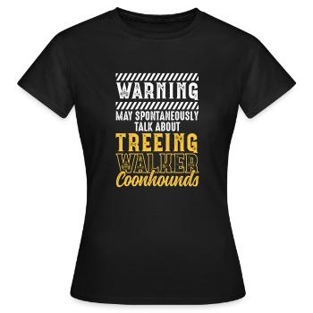 Arboriculture Walker Coonhound - T-shirt Femme - noir - Devant - AI Model Female 172 dark (172cm)