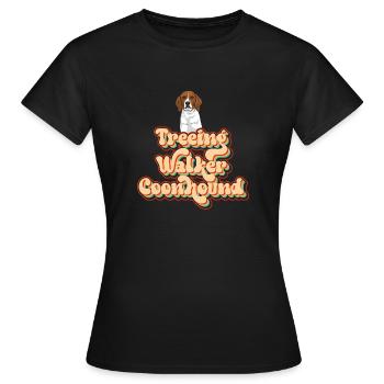 Arboriculture Walker Coonhound - T-shirt Femme - noir - Devant - AI Model Female 172 dark (172cm)