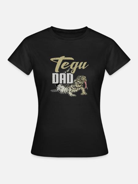Tegu Eidechse Reptil Herpetologe - Frauen T-Shirt - Schwarz