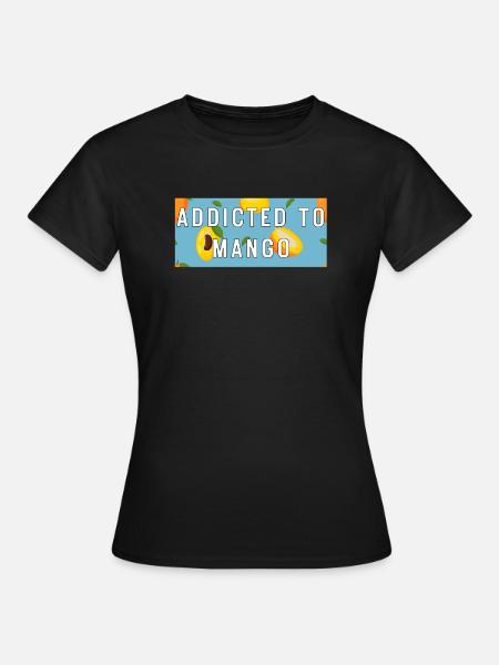 Accro au motif de fruits préféré de Mango Summer - T-shirt Femme - noir