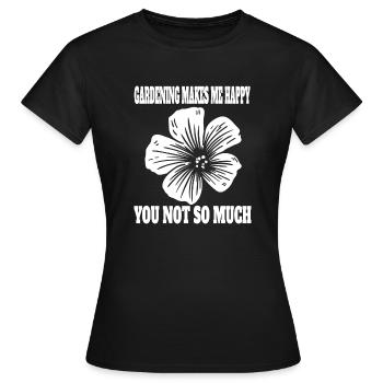Gärtner Garten Obstgarten Geschenk Hobbygärtner - Frauen T-Shirt - Schwarz - Vorne - AI Model Female 172 dark (172cm)