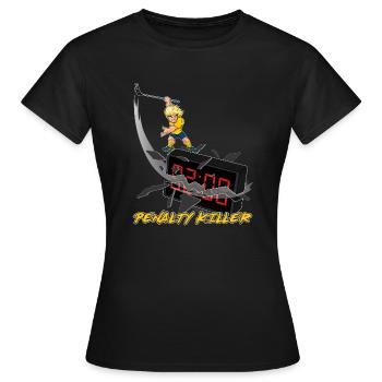 Penalty Killer Floorball v2-jaune - T-shirt Femme - noir - Devant - AI Model Female 172 dark (172cm)