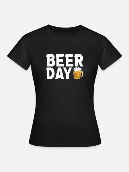 Biertrinker Bier Geschenke - Frauen T-Shirt - Schwarz