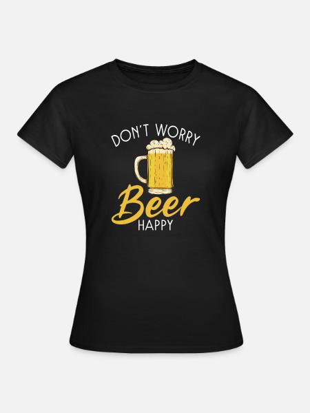 Biertrinker Bier Geschenke - Frauen T-Shirt - Schwarz