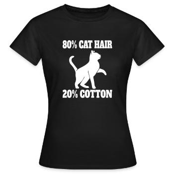 Cat Pet Cats Cats Domestic Cats Kittens - Women's T-Shirt - black - Front - AI Model Female 172 dark (172cm)