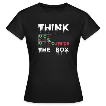 Funny Geeky Coders Mockery Illustration Compiler - Women's T-Shirt - black - Front - AI Model Female 172 dark (172cm)