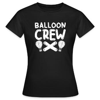 Équipage de ballon Montgolfière Vol en apesanteur - T-shirt Femme - noir - Devant - AI Model Female 172 dark (172cm)