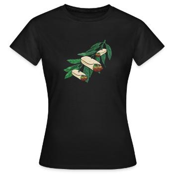 Burrito Branch - Women's T-Shirt - black - Front - AI Model Female 172 dark (172cm)