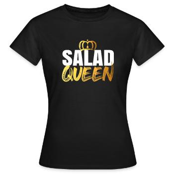 Salad Queen - Women's T-Shirt - black - Front - AI Model Female 172 dark (172cm)