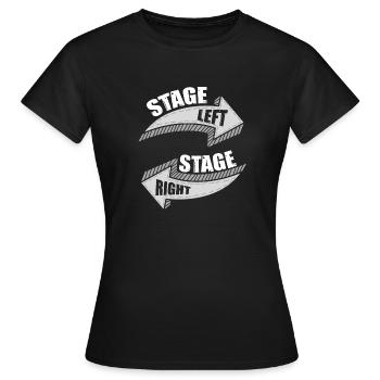 Novelty Dramatic Arts Actors Mockery Statements - Women's T-Shirt - black - Front - AI Model Female 172 dark (172cm)