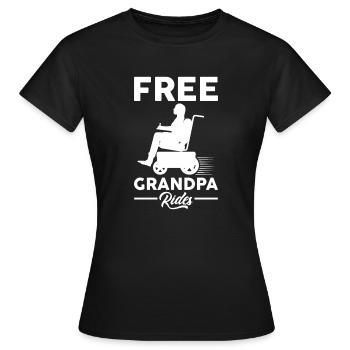 Funny Spinal Cord Injury Wheelchair Cross-Section - Women's T-Shirt - black - Front - AI Model Female 172 dark (172cm)