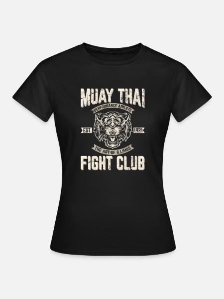 Muay Thai Boxing Kickboxing Muay Thai Fighter Trai - Frauen T-Shirt - Schwarz
