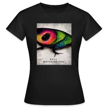 Un thème intéressant comme dans les films pour les amoureux de la peur - T-shirt Femme - noir - Devant - AI Model Female 172 dark (172cm)