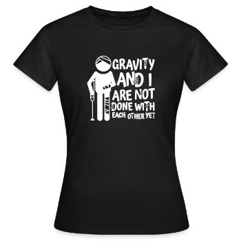Gute Besserung Gebrochener Arm Knochenbruch - Frauen T-Shirt - Schwarz - Vorne - AI Model Female 172 dark (172cm)