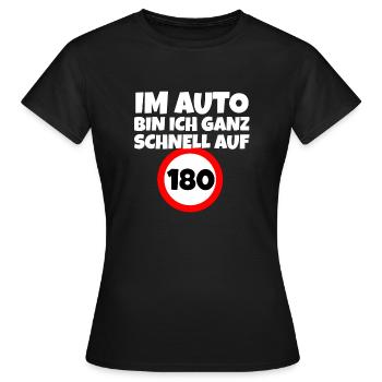 Autofahrer Schnelles Autofahren - Frauen T-Shirt - Schwarz - Vorne - AI Model Female 172 dark (172cm)