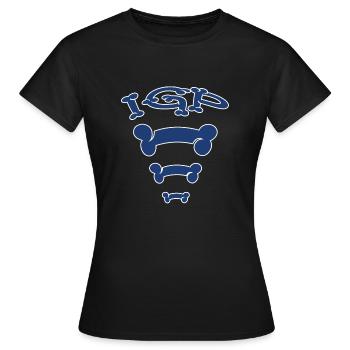 IGP bone - Women's T-Shirt - black - Front - AI Model Female 172 dark (172cm)