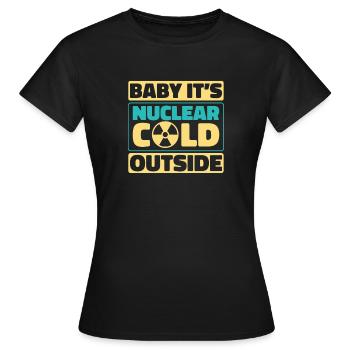 Physics Physics Physics Nuclear Physics - Women's T-Shirt - black - Front - AI Model Female 172 dark (172cm)
