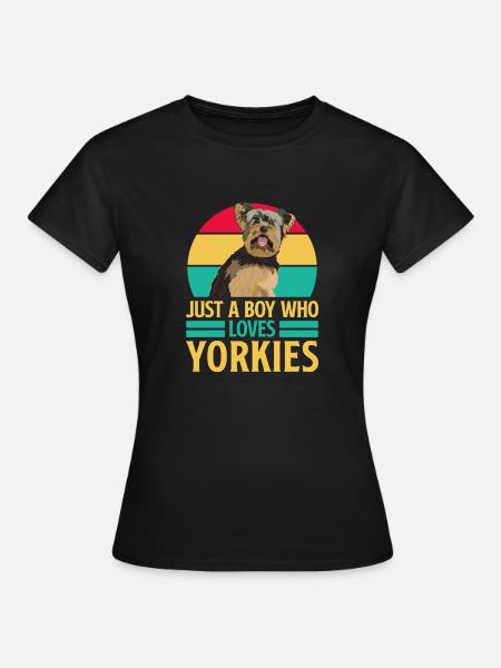 Yorkshire Terrier Yorkie Hund Geschenk - Frauen T-Shirt - Schwarz