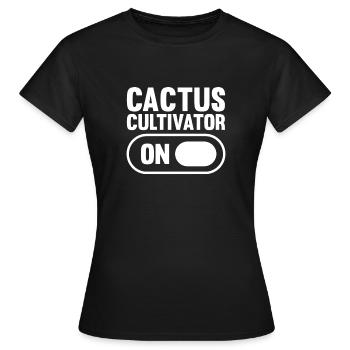 Kaktus Garten Kaktus - Frauen T-Shirt - Schwarz - Vorne - AI Model Female 172 dark (172cm)