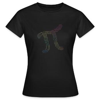 Ziffern von Pi im Quellcode Zahlen Pi Day 3.14159 - Frauen T-Shirt - Schwarz - Vorne - AI Model Female 172 dark (172cm)