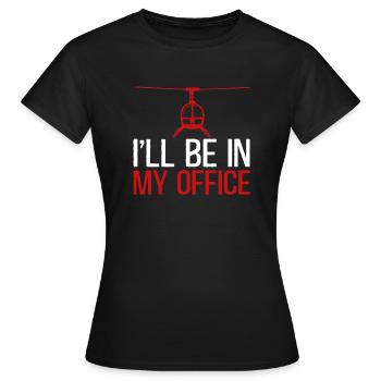 Cadeau de pilote d’hélicoptère - T-shirt Femme - noir - Devant - AI Model Female 172 dark (172cm)
