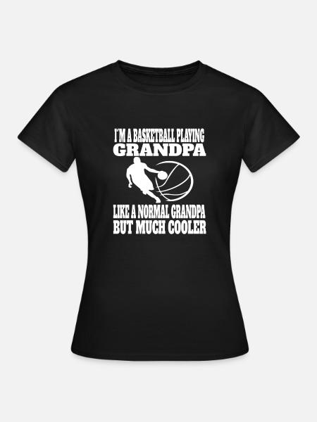 Basketball Basketballer Opa Basketballliebhaber - Frauen T-Shirt - Schwarz