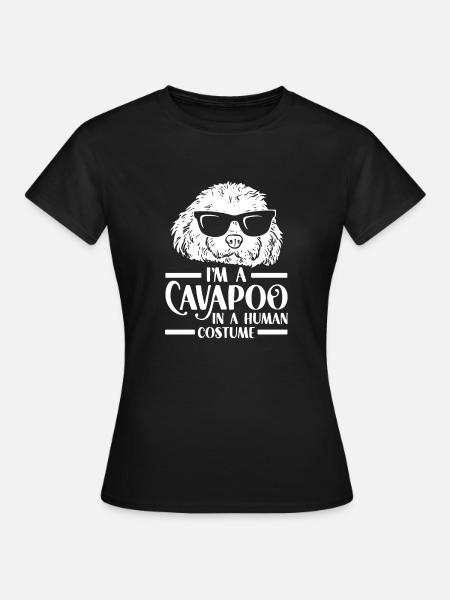 Cavapoo Cavoodle Capoodle Hund - Frauen T-Shirt - Schwarz