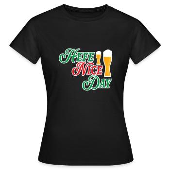 Hefe Nice Day Alkohol Brauer Bierbrauen Bier - Frauen T-Shirt - Schwarz - Vorne - AI Model Female 172 dark (172cm)