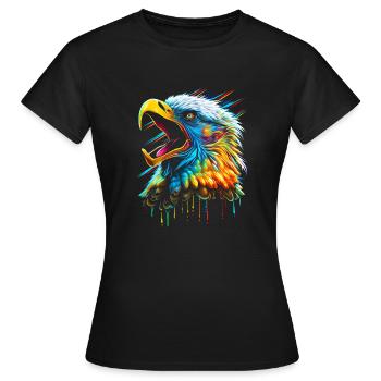Cri d’aigle - T-shirt Femme - noir - Devant - AI Model Female 172 dark (172cm)