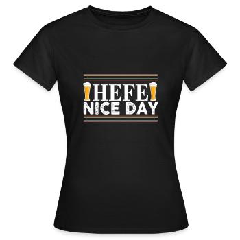 Hefe Nice Day Alkohol Brauer Bierbrauen Bier - Frauen T-Shirt - Schwarz - Vorne - AI Model Female 172 dark (172cm)