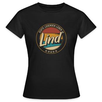 Echte legenden leben in Köln Lind - Frauen T-Shirt - Schwarz - Vorne - AI Model Female 172 dark (172cm)