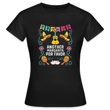 Another Margarita Por Favor Margarita Drinker - Frauen T-Shirt - Schwarz - Vorne - AI Model Female 172 dark (172cm)