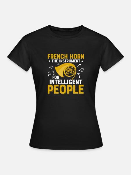 Hoorn het instrument voor intelligente mensen - Vrouwen T-shirt - zwart