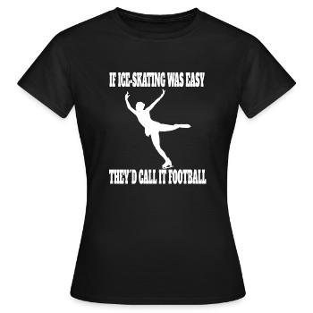 Patinage artistique Patinage artistique - T-shirt Femme - noir - Devant - AI Model Female 172 dark (172cm)