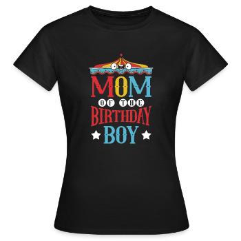 Carrousel Fête d’anniversaire Mère de la - T-shirt Femme - noir - Devant - AI Model Female 172 dark (172cm)