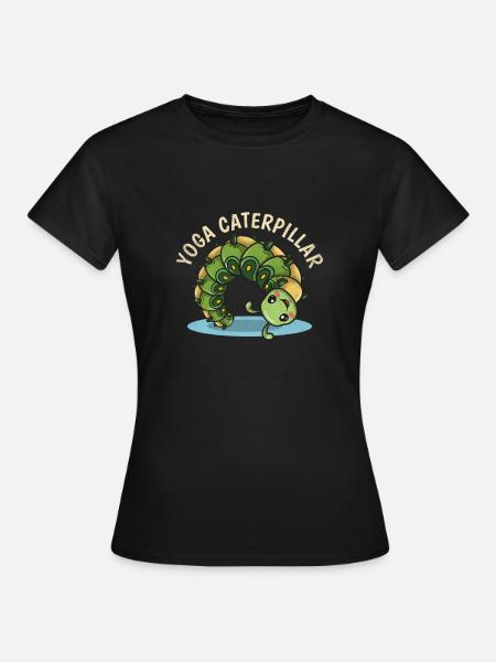 Raupe - Frauen T-Shirt - Schwarz