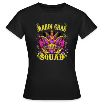 Cool Mardi Gras Design - Mardi Gras Squad - T-shirt Femme - noir - Devant - AI Model Female 172 dark (172cm)