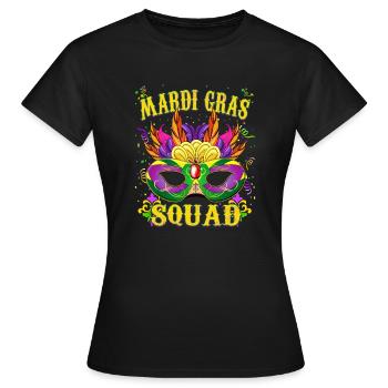 Awesome Mardi Gras Design - Mardi Gras - Frauen T-Shirt - Schwarz - Vorne - AI Model Female 172 dark (172cm)