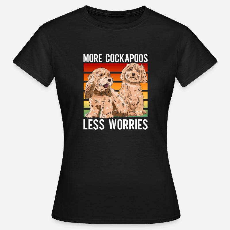 Cockapoo Hund - Frauen T-Shirt - Schwarz