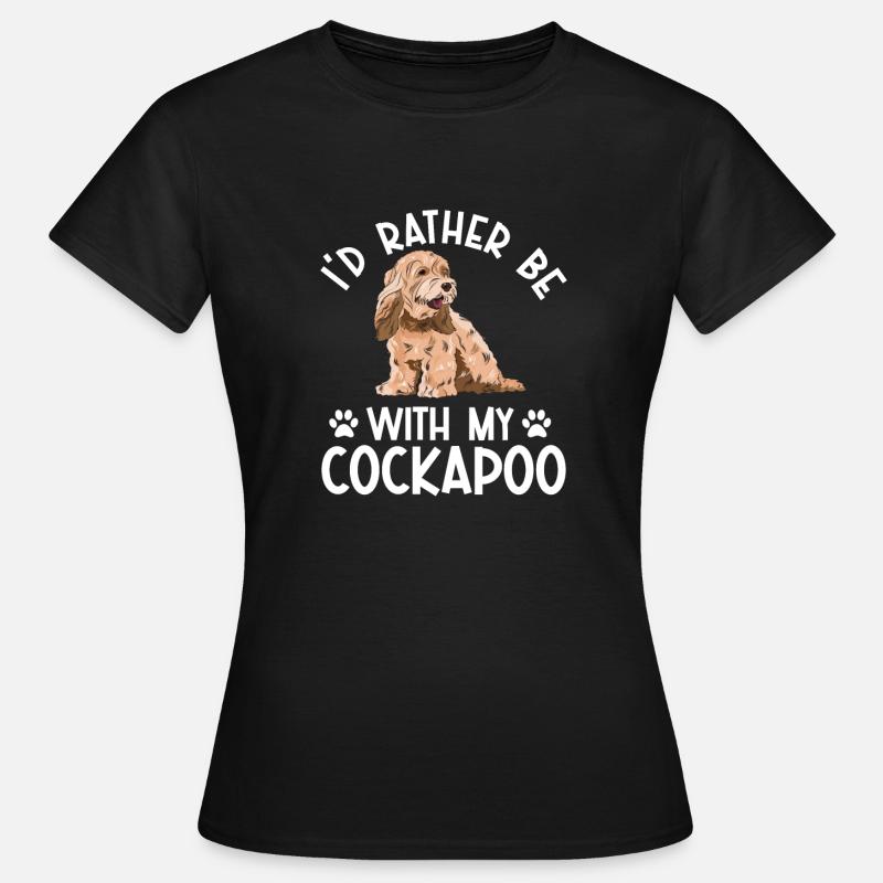 Cockapoo Hund - Frauen T-Shirt - Schwarz
